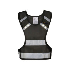 heyReflect Adult sports vest (M) m. led & refleks sort