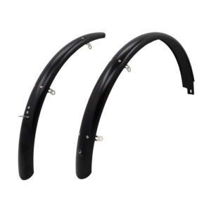 Bike Attitude skærmsæt 700C x 38mm rustfrit tilbehør/stivere alu blank sort