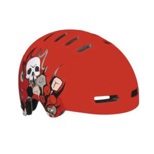 Hjelm Lazer Street Skull Red 52-54cm - urban