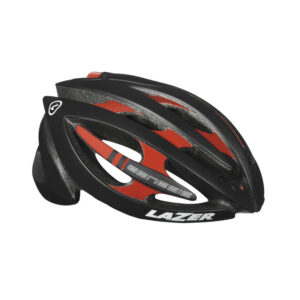 Hjelm Lazer Genesis Mat Black Red 52-58cm - road