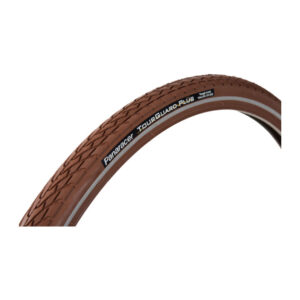 Panaracer Tourguard+ kanttrådsdæk m. refleks 4,5mm gummi indlæg 700 x 38c brun