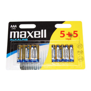 Maxell batteri AAA/LR03 alkaline (5+5 pak)