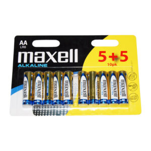 Maxell batteri AA/LR06 alkaline (5+5 pak)