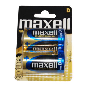 Maxell batteri LR20 alkaline S (2 stk)