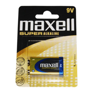 Maxell batteri 6LR61 9v alkaline (1 stk)