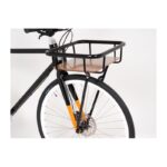 AtranVelo Cargo Jumbo forbagagebærer alu sort m. træbund 10kg