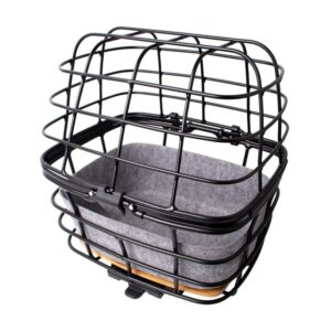 AtranVelo Duo alu overdel til kurv (hund) sort 44x36x26cm