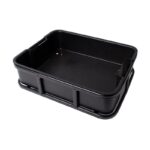 AtranVelo Bakery Crate kurv AVS m. plastik kasse 45x15x35cm sort 15l max 10kg