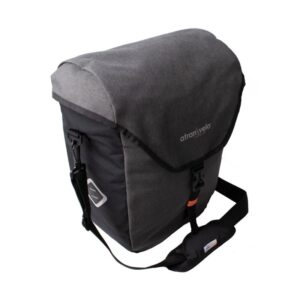 AtranVelo Single Zap side pannier AVS 33x40x19cm grå/sort 25l