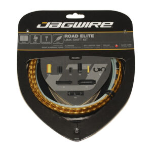 Gearkabelsæt Jagwire Road Elite Link Shift Kit Guld med Teflon wire