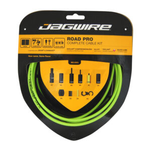 Kabelsæt Jagwire Road pro Organic green gear+bremse Shimano/Sram RCK003