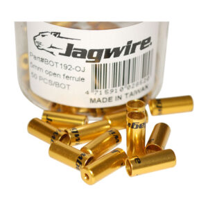 Yderkabelende Jagwire 4 mm Guld Alu Til Gear (pakke= 50stk) BOT192-2OJ