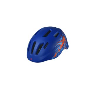 Hjelm Limar 249 blue orange flames M (50-56 cm) 250g - kids