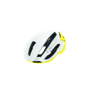 Hjelm Limar Air Star matt white yellow reflective M (53-57 cm) 230g - road