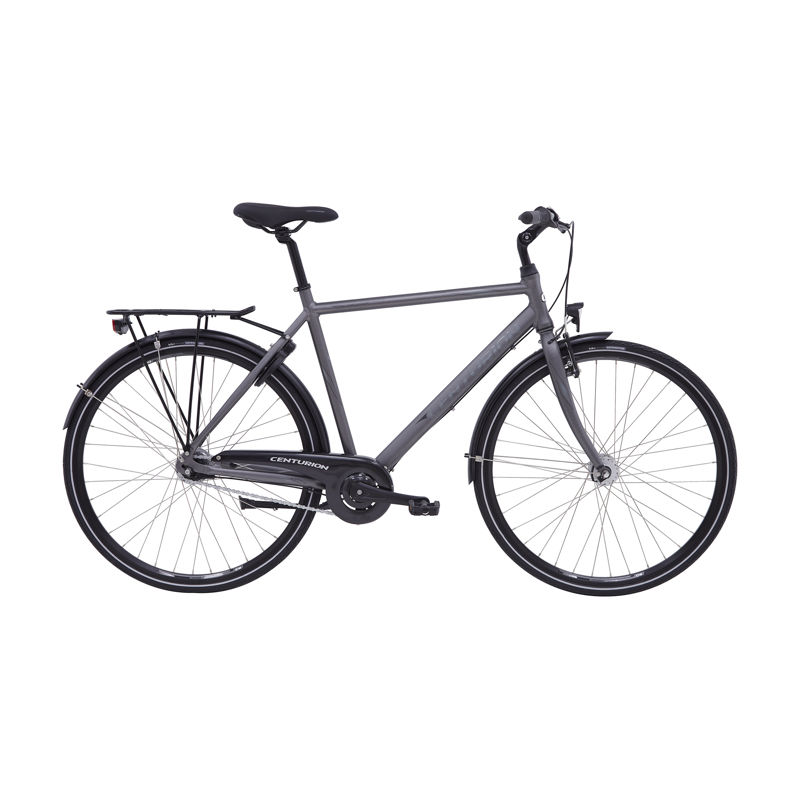 Centurion Challenger Herre 7 gear fodbremse dynamo 23,5in mat sølv grå/mørk sølv Centurion Challenger Herre 7 gear fodbremse dynamo 23,5in mat sølv grå/mørk sølv