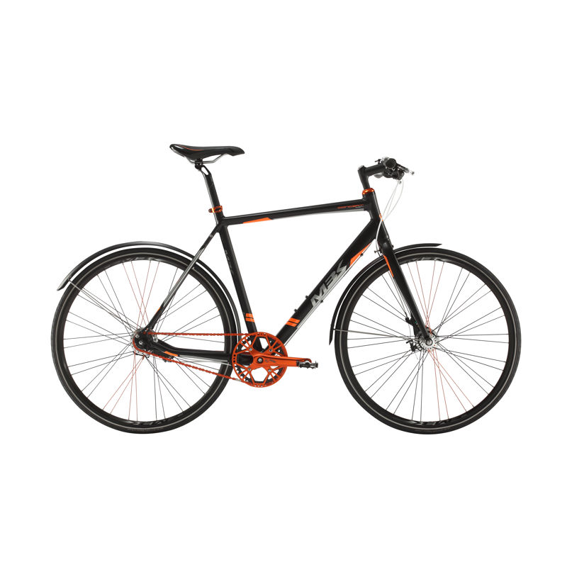 MBK Concept 6SIX Herre Nexus 7g RB 58cm Matsort m. orange/sølv MBK Concept 6SIX Herre Nexus 7g RB 58cm Matsort m. orange/sølv