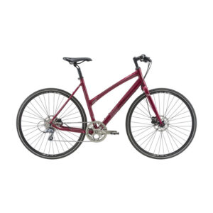 MBK Airborn Dame Claris 8sp Hydr. Disc 53cm Rød m. mørk sølv/sølv