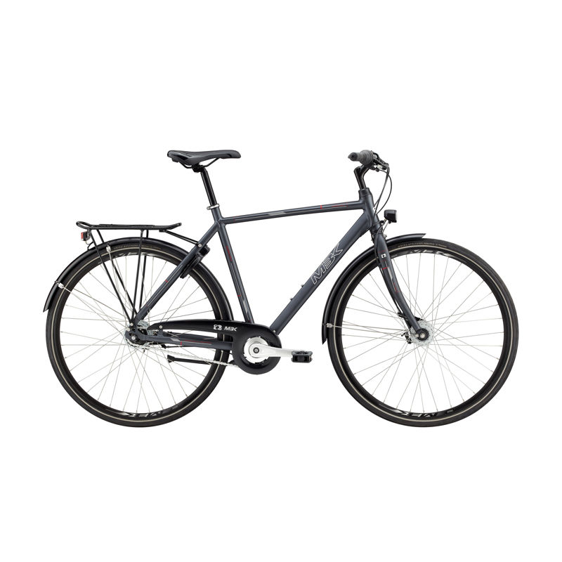 MBK Sirius 3 Herre Nexus 8g RB 61cm Mat blå m. sølv/rød Dynamo MBK Sirius 3 Herre Nexus 8g RB 61cm Mat blå m. sølv/rød Dynamo