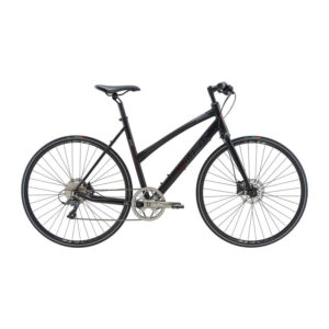 MBK Airborn 1 Dame Claris 8g udv. Hydr. disc 53cm Blank sort m. sølvblå/rød