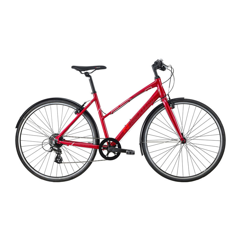 Nishiki Touring Master Dame 19in 8 gear v-bremse blank rød/rød Nishiki Touring Master Dame 19in 8 gear v-bremse blank rød/rød