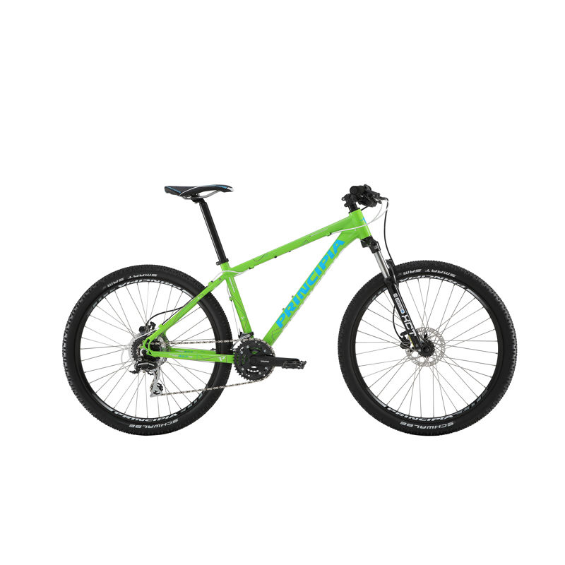 Principia Evoke A2.7 Team Acera 24sp 19in Grøn m. blå/hvid Principia Evoke A2.7 Team Acera 24sp 19in Grøn m. blå/hvid