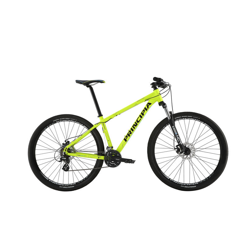 Principia Evoke A2.9 Altus 21sp 19in Neon grøn m. sort/blå Principia Evoke A2.9 Altus 21sp 19in Neon grøn m. sort/blå