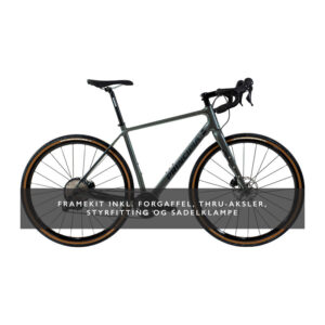 Principia Gravel Carbon Frameset 50cm/S titanium m. sort