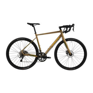 Principia Gravel alu 700c Tiagra 2x10sp mek. disc 45cm blank guld m. gul/grøn
