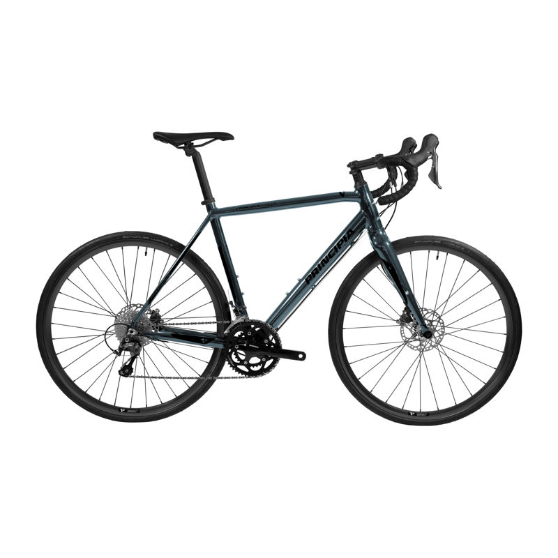Principia Road alu 700c Tiagra 2x10sp hydr. disc 50cm blank titanium m. sort Principia Road alu 700c Tiagra 2x10sp hydr. disc 50cm blank titanium m. sort