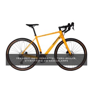 Principia Gravel Carbon Frameset 700c 48cm/XS Orange m. sort