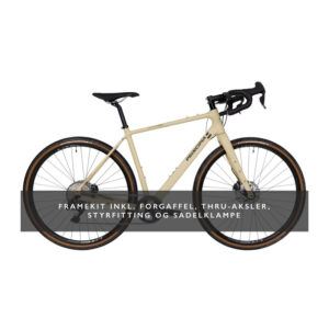 Principia Gravel Carbon Frameset 700c 56cm/XL matcream m. sort