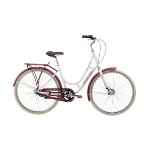 Raleigh Classic de Luxe Lady 47 cm Nexus 7g Coaster White/Burgundy red