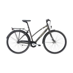 Raleigh Essex Dame Nexus 7g Fod 56cm Mat gråbrun m. guld/sølv