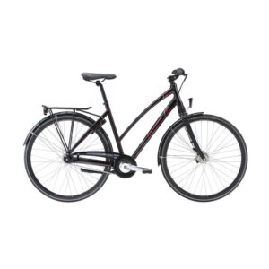 Raleigh Sussex Dame Nexus 7g Fod 56cm Blank mørk rød m. rød/grå 