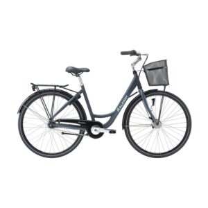 Raleigh Yate Dame Nexus 7g Fod og RB 48cm Mat mørk grå m. lys blå/blå