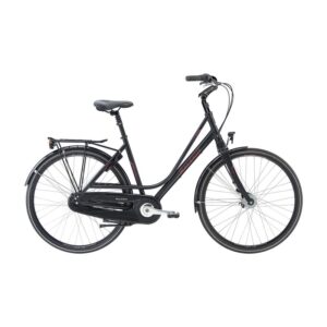 Raleigh Devon Dame Nexus 7g RB 50cm Sandblæst sort m. rød/pink Dynamo