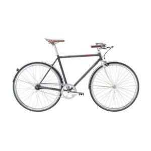 Raleigh Oxford Herre Nexus 7g Fod 56cm Mat sølvgrå m. sølv/rød