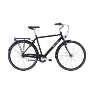 Raleigh Shopping Alu Herre Nexus 7g Fod 56cm Blank sort/guld Dynamo