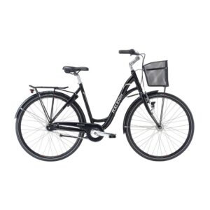 Raleigh Shopping Alu Dame Nexus 7g Fod 52cm Blank sort m. lys brun/hvid Dynamo