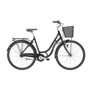 Raleigh Shopping Classic Dame Nexus 7g Fod 48cm Blank sort m. lys blå/hvid Dyn