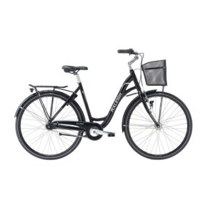 Raleigh Shopping Alu Dame Nexus 7g Fod 56cm Mat sort m. lys Brun/hvid Dynamo