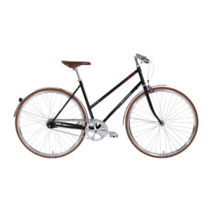 Raleigh Kent Dame Nexus 7g Fod/Kaliber 52cm Blank sort m. rød/sølv