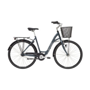 Raleigh Shopping Alu Dame 7 gear fodbremse 48cm blank petrol/sølv inkl. kurv