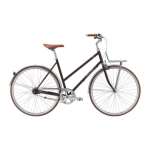 Raleigh Yate Cargo Dame Nexus 7g fodbremse 56cm mat mørk bordeaux m. grå