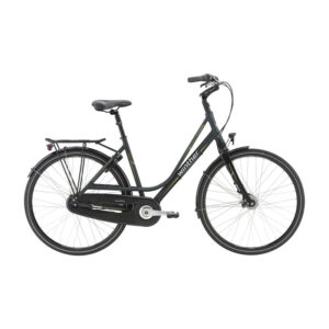 Winther Devon Dame Nexus 7g RB 54cm Mat mørk grøn m. hvid/grøn Dynamo forlygte