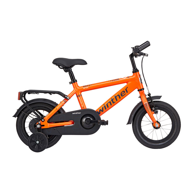 Winther 150 Dreng 12in 1 gear Orange m. blå Winther 150 Dreng 12in 1 gear Orange m. blå