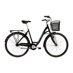 Winther Shopping Alu Dame Nexus 7g Fod/V-Bre Dyn. forl 56cm Mørk Grå m.petroleum