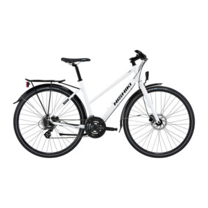 Nishiki City 401 Dame 24sp Hydr. disc 21in Hvid m. sort