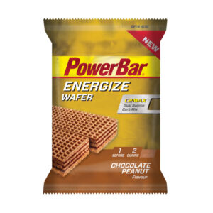 Bar PowerBar Energize Wafer Chocolate Peanut (kasse med 12 stk. = 1 stk.)