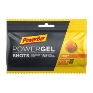 PowerGel shots PowerBar Orange vingummi (16 poser/colli)